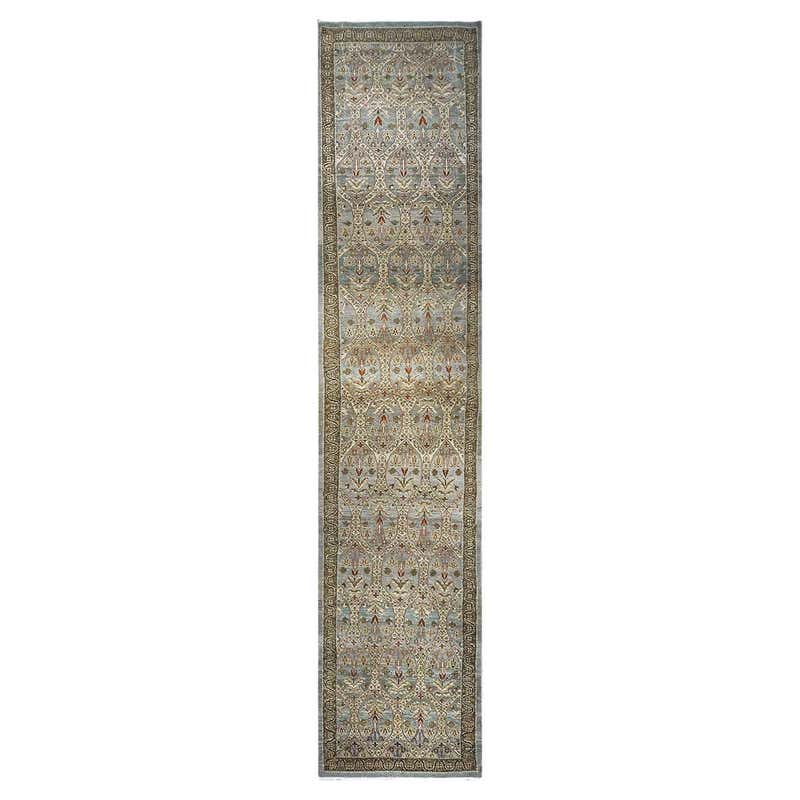 Blue Hall Runner Rug - 110 For Sale on 1stDibs