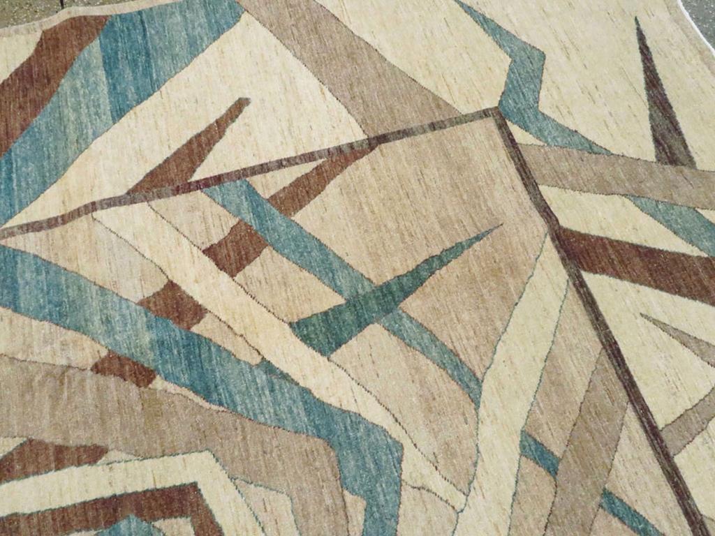 Moderner persischer Täbris-Teppich in Zimmergröße aus dem 21. Jahrhundert (Handgeknüpft) im Angebot