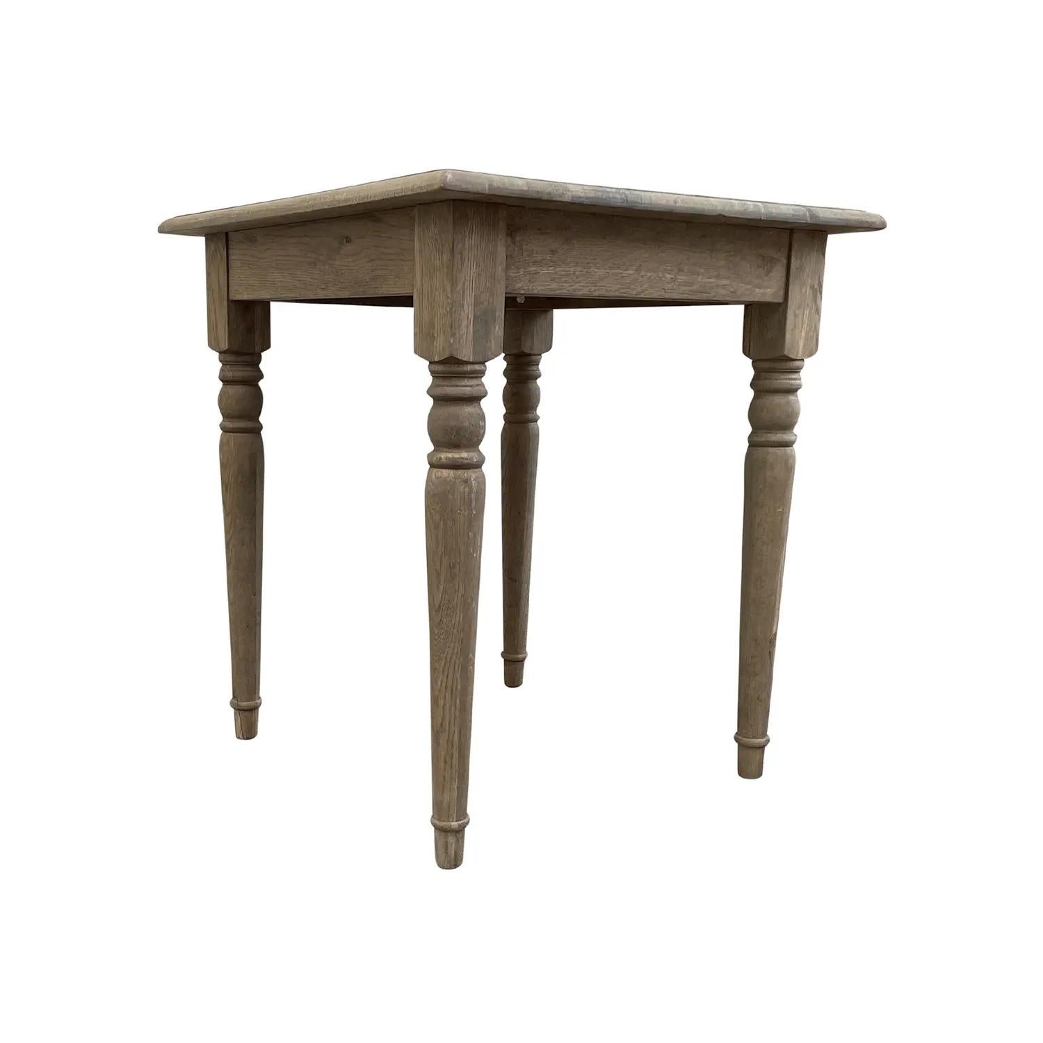 Contemporary 21st Century Petite French Pinewood Side Table