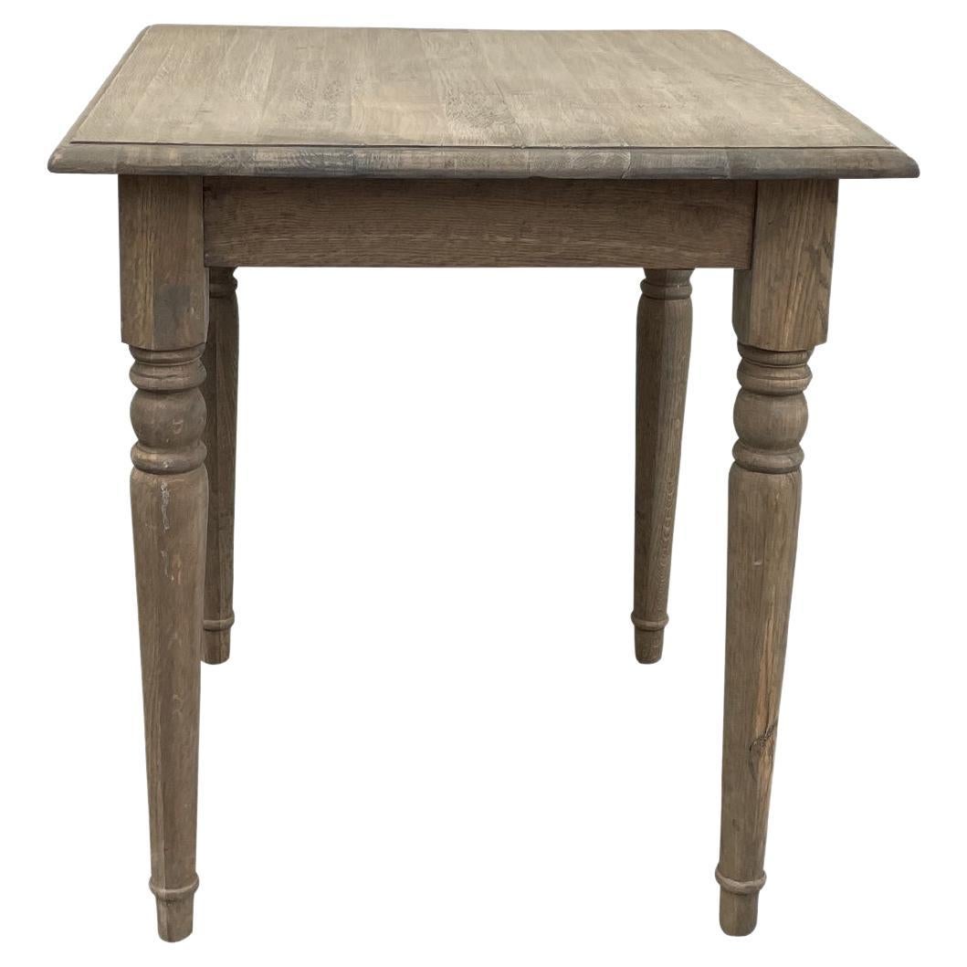 21st Century Petite French Pinewood Side Table For Sale