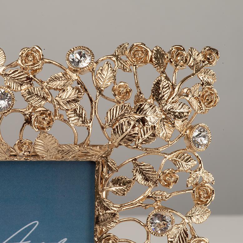 21st century  picture frame  in lost wax casting  bronze golden Luis XVI en venta