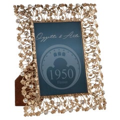 21st century  picture frame  in lost wax casting  bronze golden