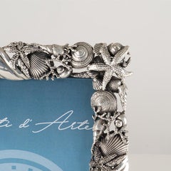 21st century  picture frame  in lost wax casting  bronze silvered