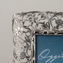 21st century  picture frame  in lost wax casting  bronze silvered