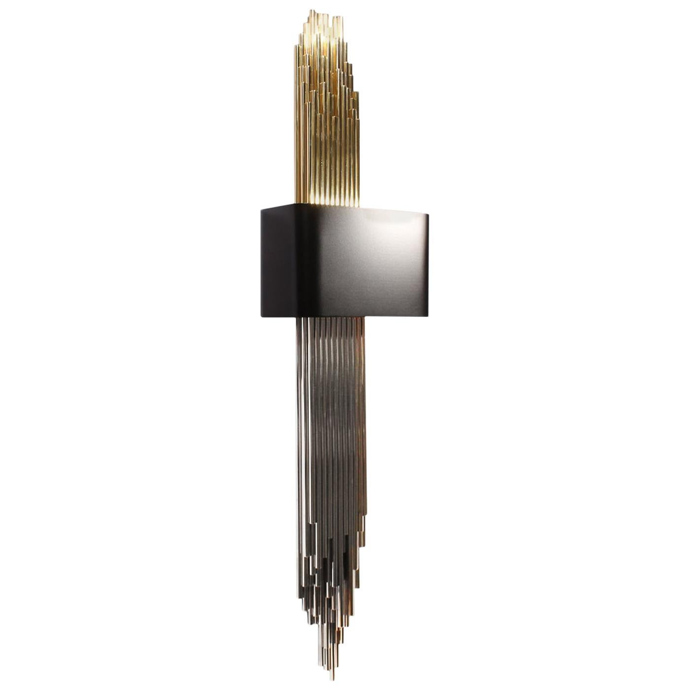 21st Century Polished Brass Granville Wall Lamp by Creativemary For Sale