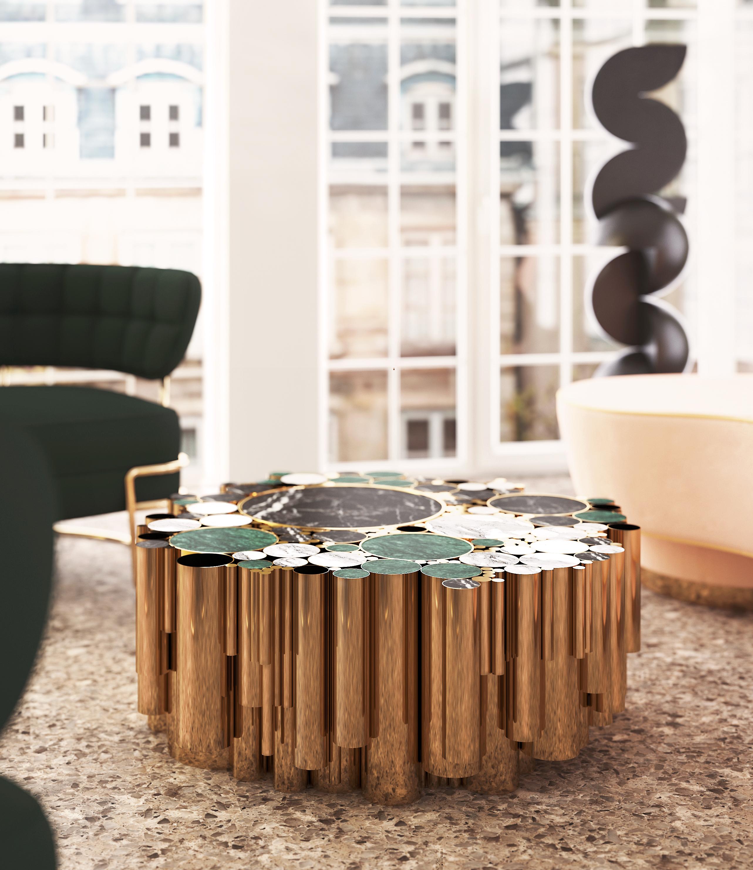 Wanderlust center table is one of the Malabar's bestsellers.
Suppose design office, an interior architecture studio, located in Hiroshima, Japan, once created a project that brought wilderness into an urbanistic environment. By distributing a huge