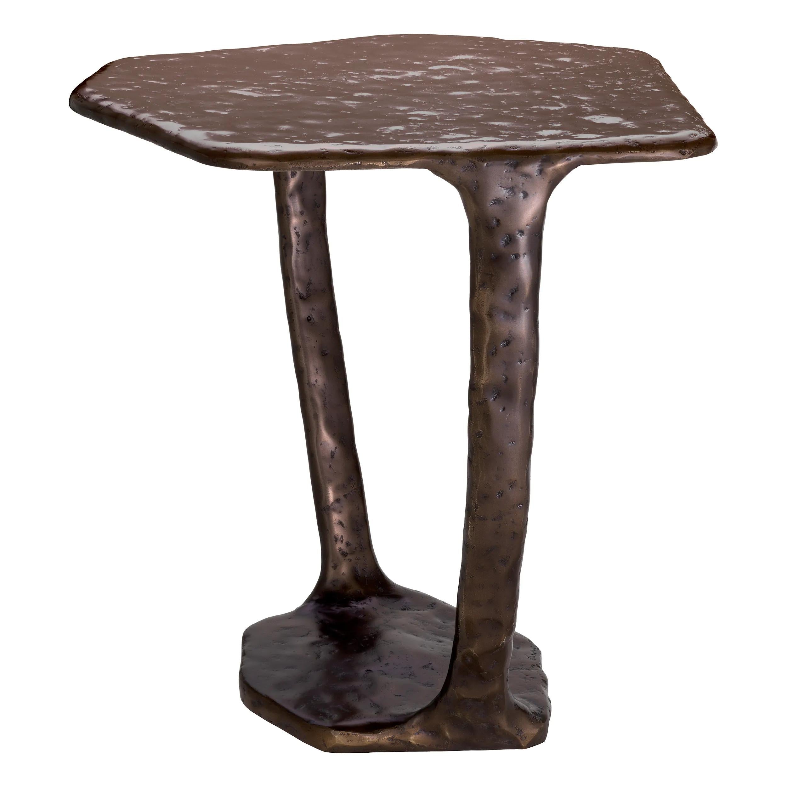 dark bronze side table
