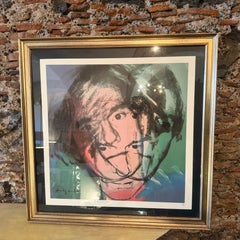 21st Century Pop Art Framed Self Portrait 1/500 Lithography by Andy Warhol