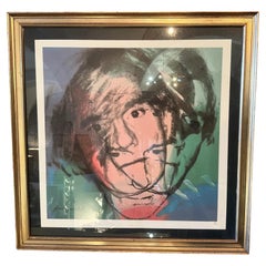 21st Century Pop Art Framed Self Portrait 1/500 Lithography by Andy Warhol