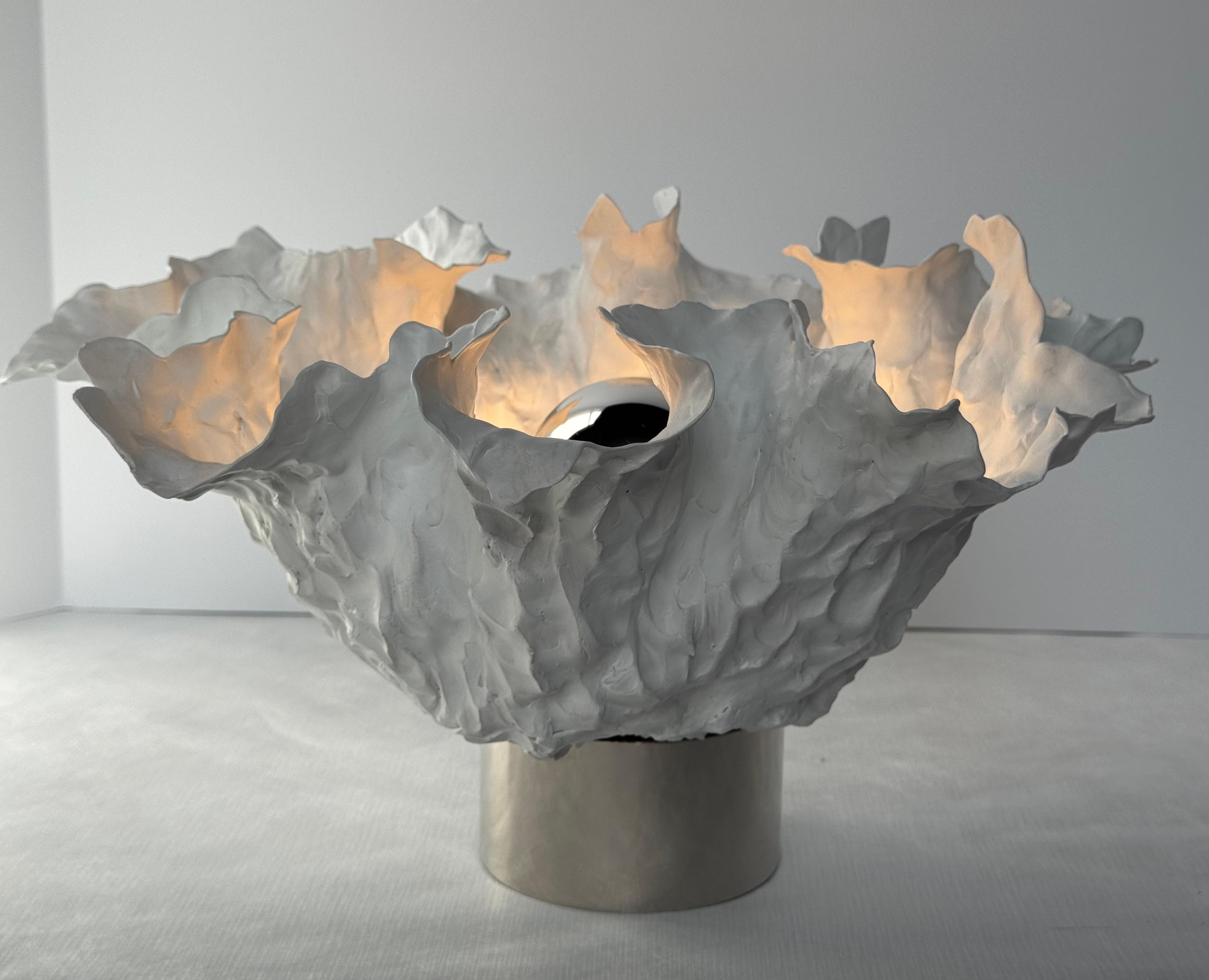 American 21st Century Porcelain Table Lamp by Charles Burleigh For Sale
