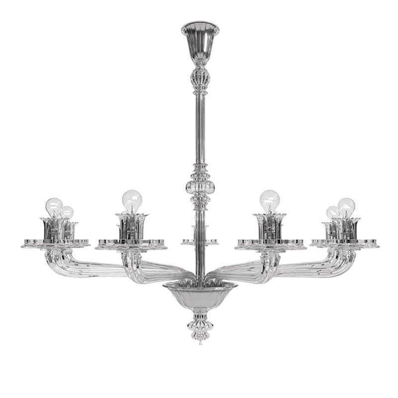 Siglo XXI Porpora Lámpara de 9 luces en cristal by Venini