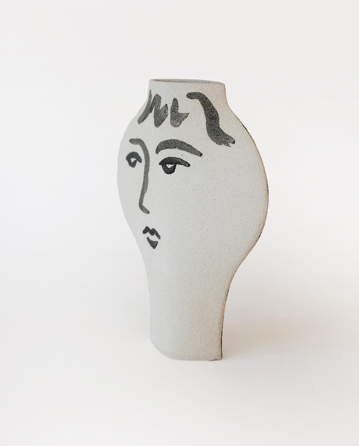 ‘Portrait’ Handmade Ceramic White Vase

This vase is part of a new series inspired by iconic illustrative movements. Here is our DAL model with motifs based on figurative portrait illustrations. They are hand-painted to the vase before its first