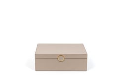 21st Century Prestige Jewellery Box with Leather &Suede Handcrafed in Italy