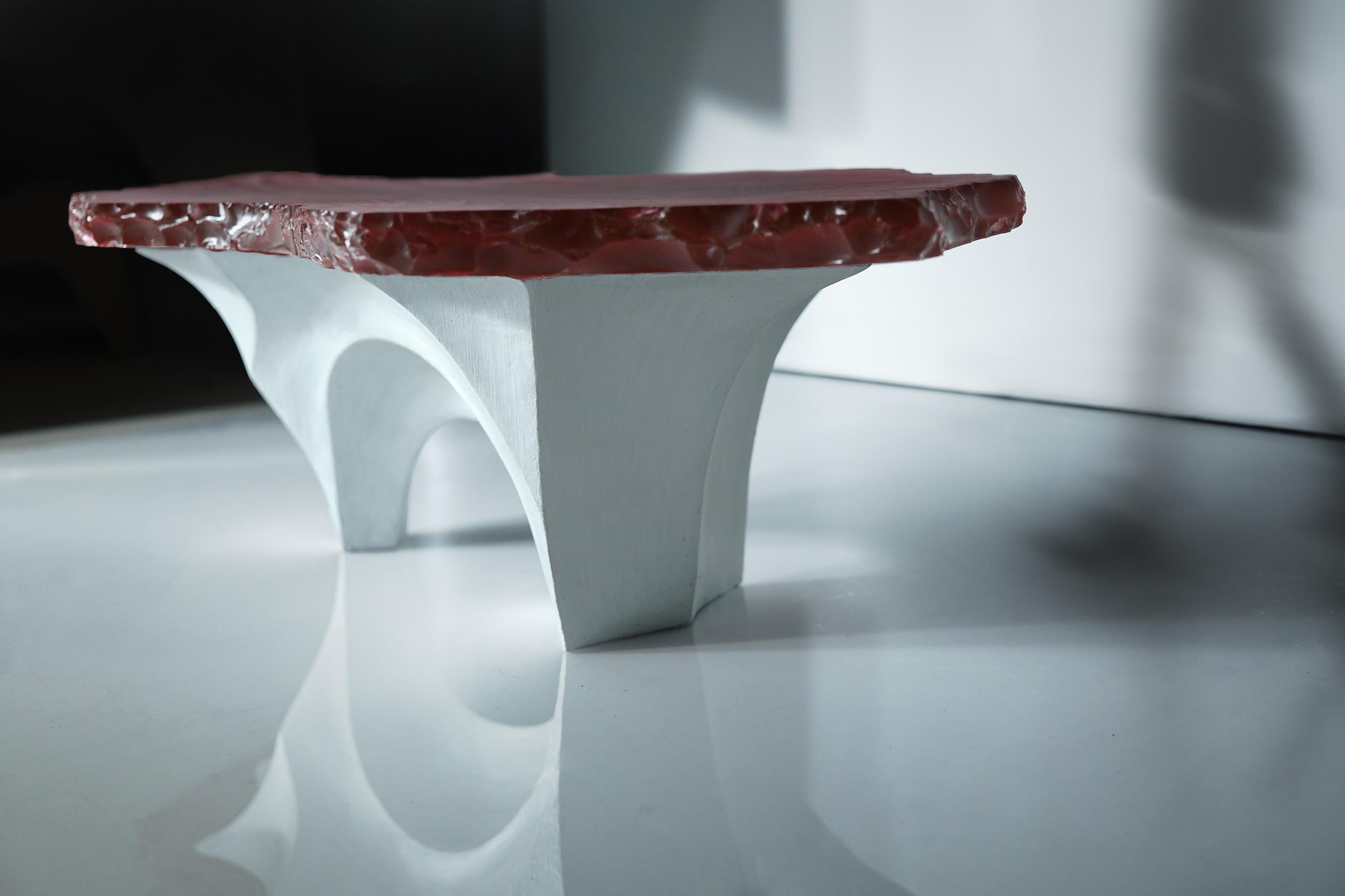 Modern 21st Century Primal Table, Sculpted by Eduard Locota, Resin and Jesmonite