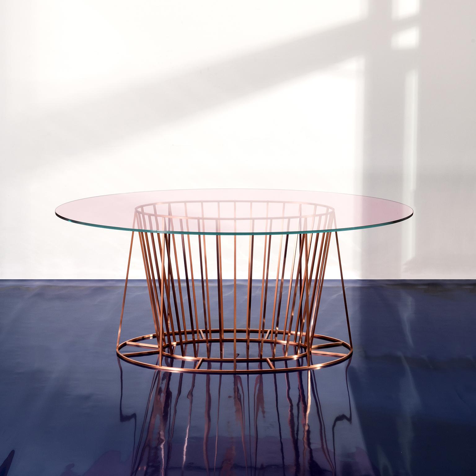 glass oval dining table