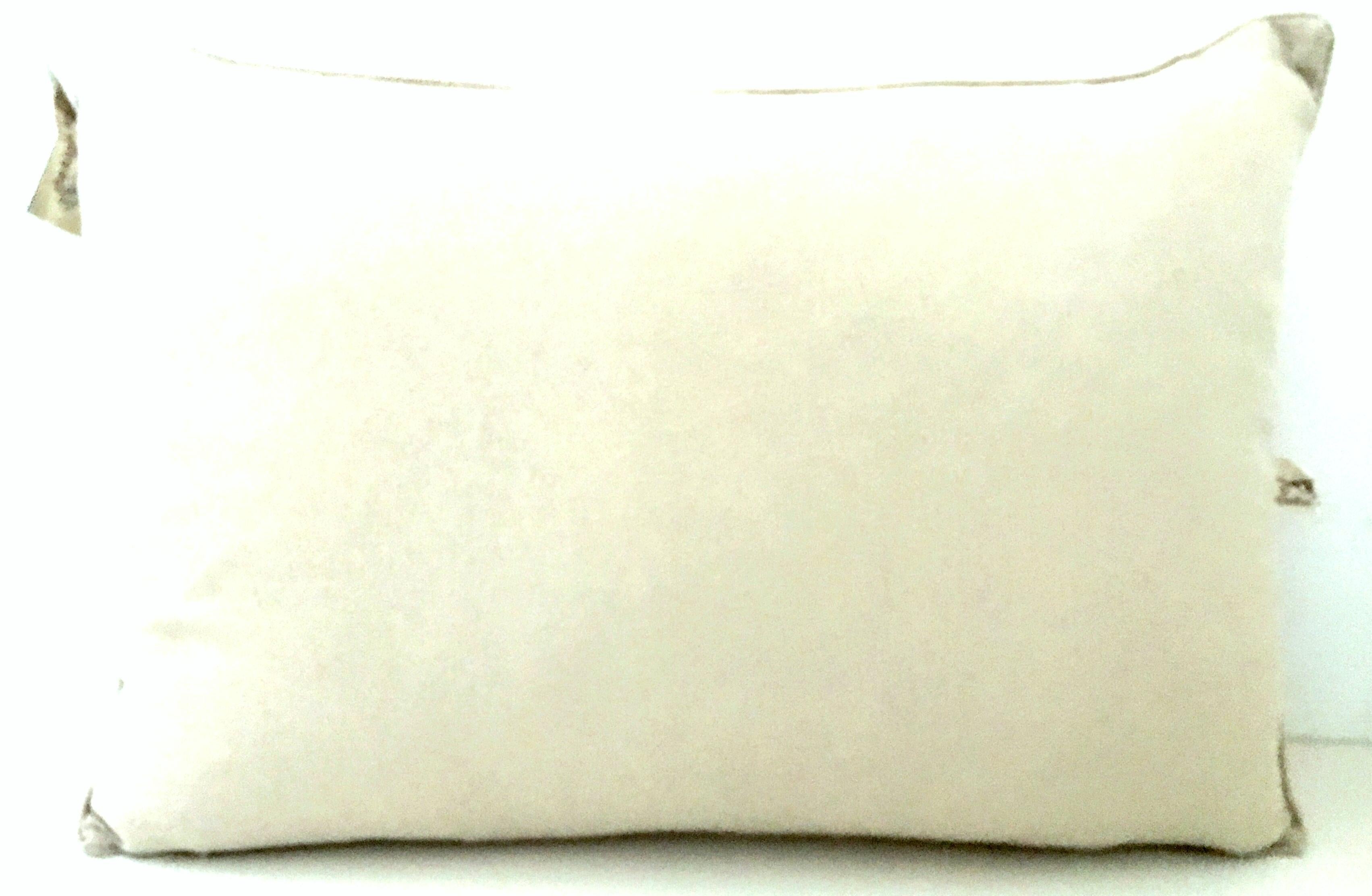 Contemporary 21st Century Printed Belgium Linen & Down Filled Pillow 'Hotel Splendido' For Sale