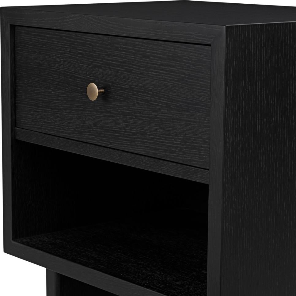 Stained 21st Century, Private Collection Dark Oak Nightstand Table by Space Cophenhagen