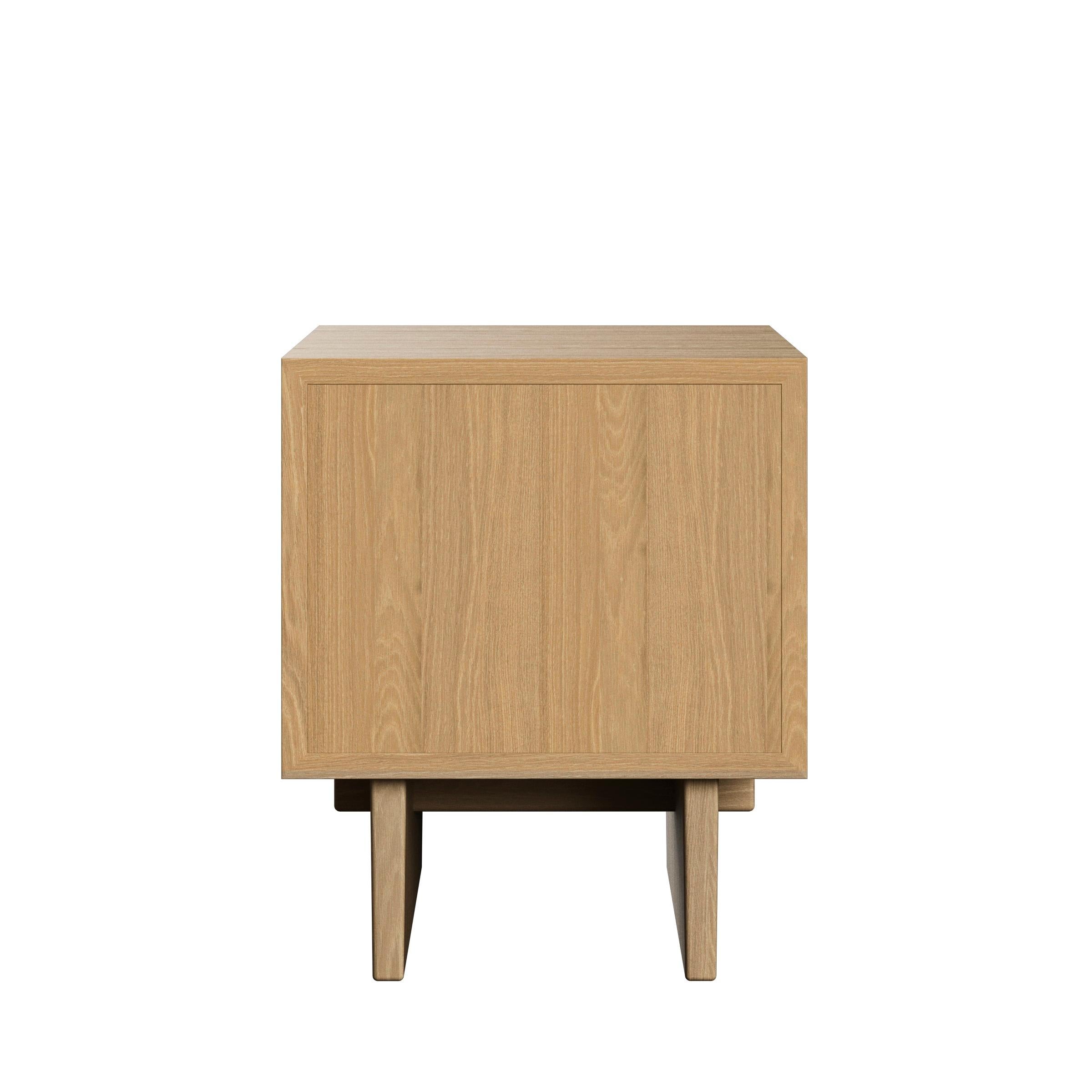 Stained 21st Century, Private Collection Light Oak Nightstand Table by Space Cophenhagen