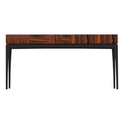 21st Century Proportion Console Lacquered Ironwood