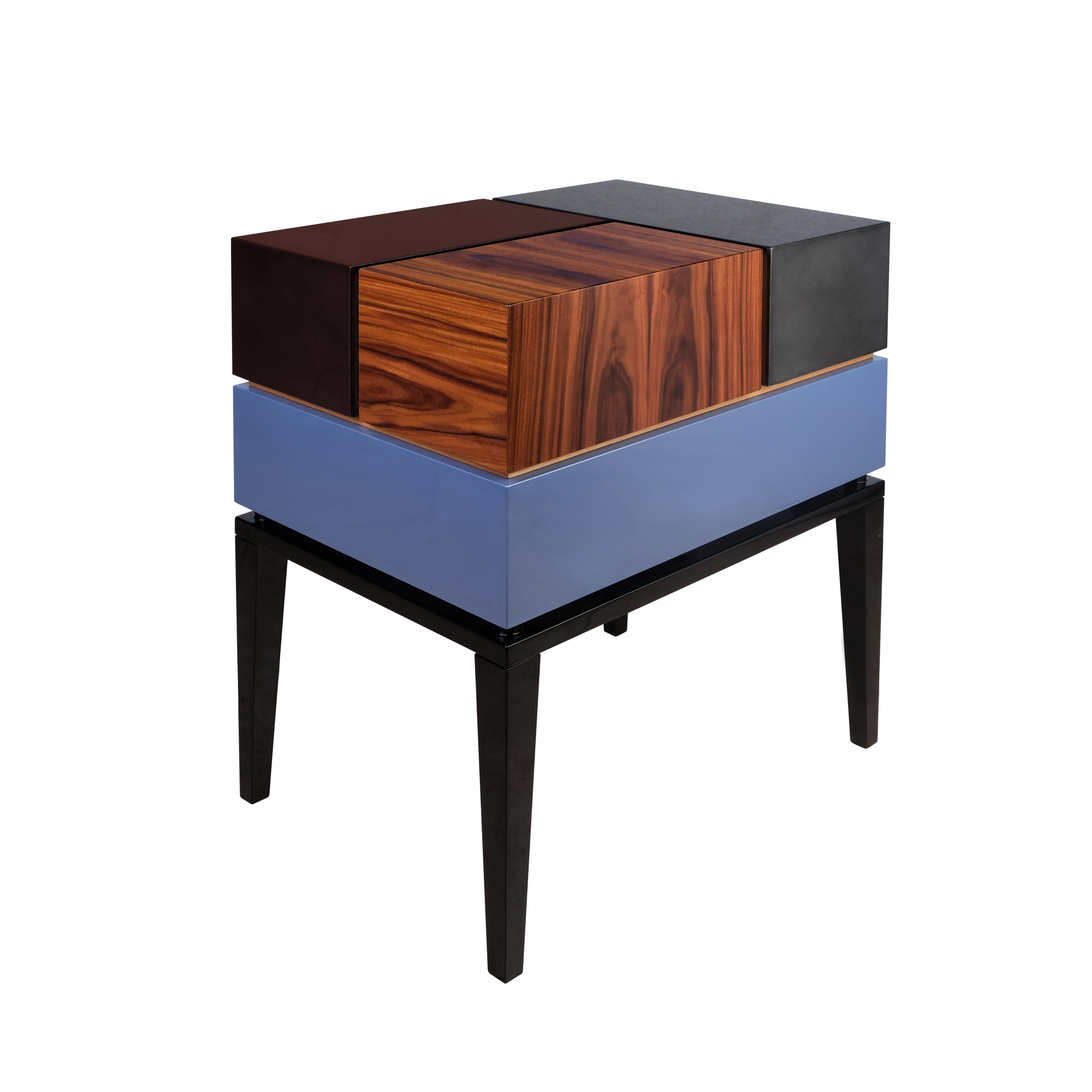21st Century Proportion II Bedside Table Made in Portugal by Malabar In New Condition For Sale In RIO TINTO, PT