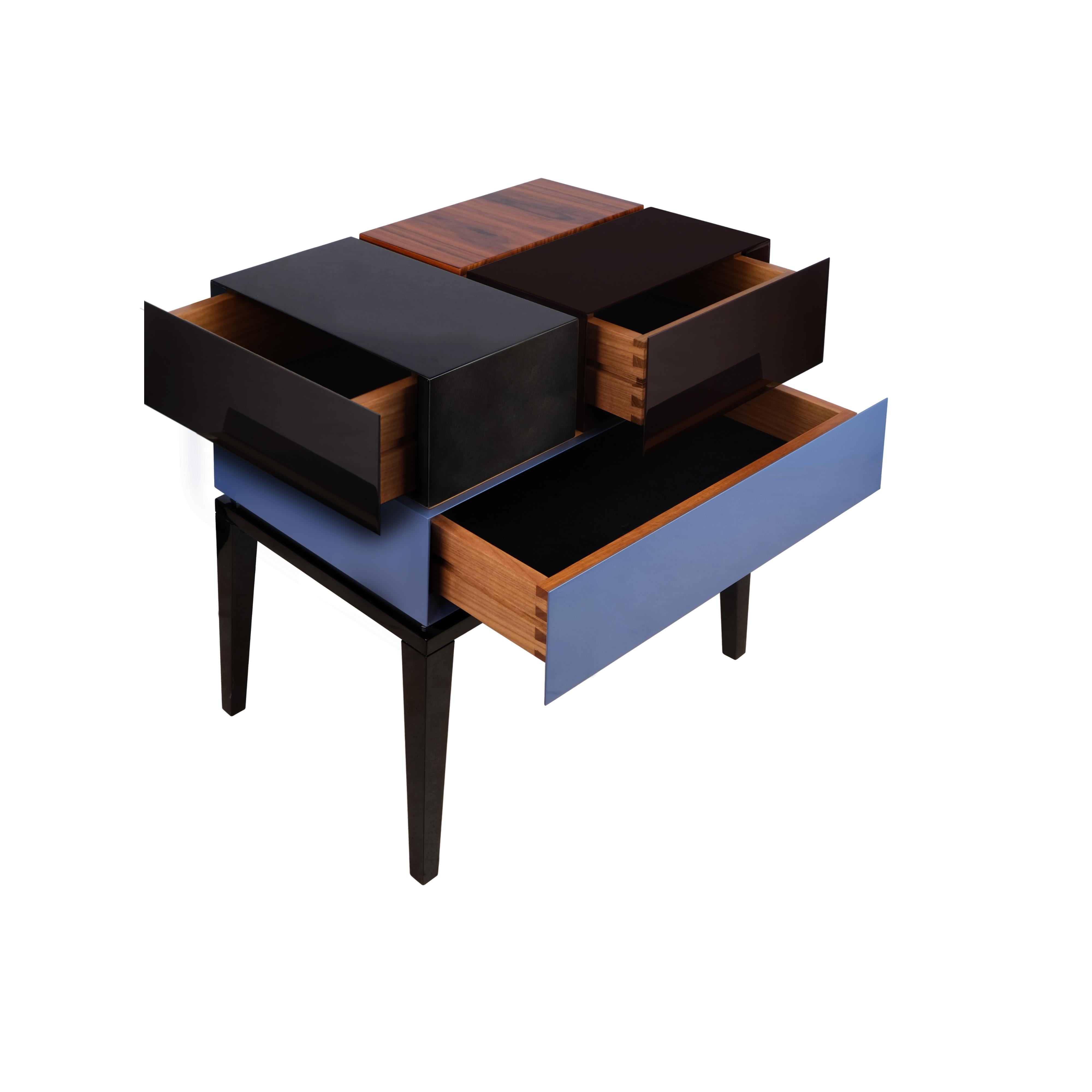 Contemporary 21st Century Proportion II Bedside Table Made in Portugal by Malabar For Sale