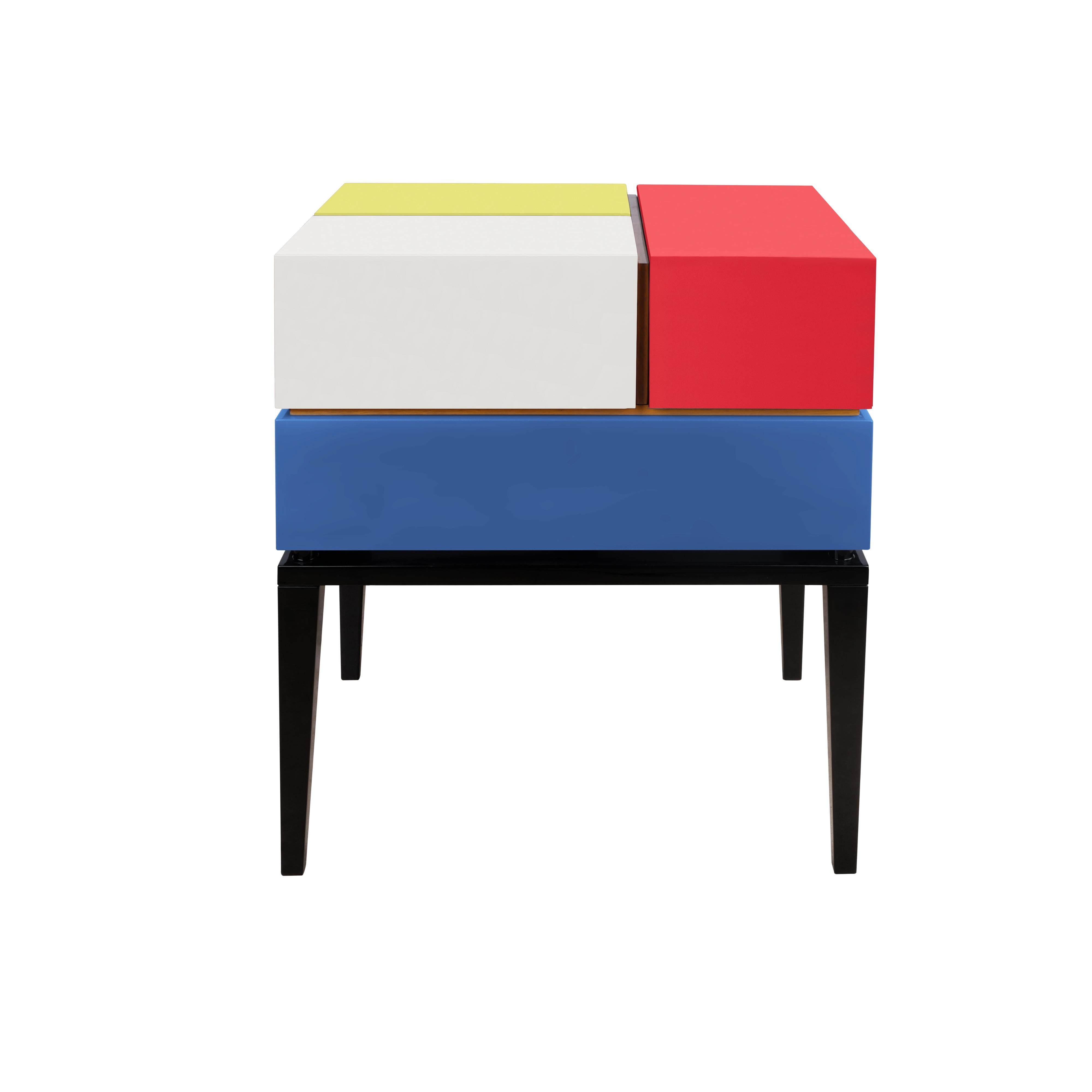 21st Century Proportion II Bedside Table Made in Portugal by Malabar For Sale 2