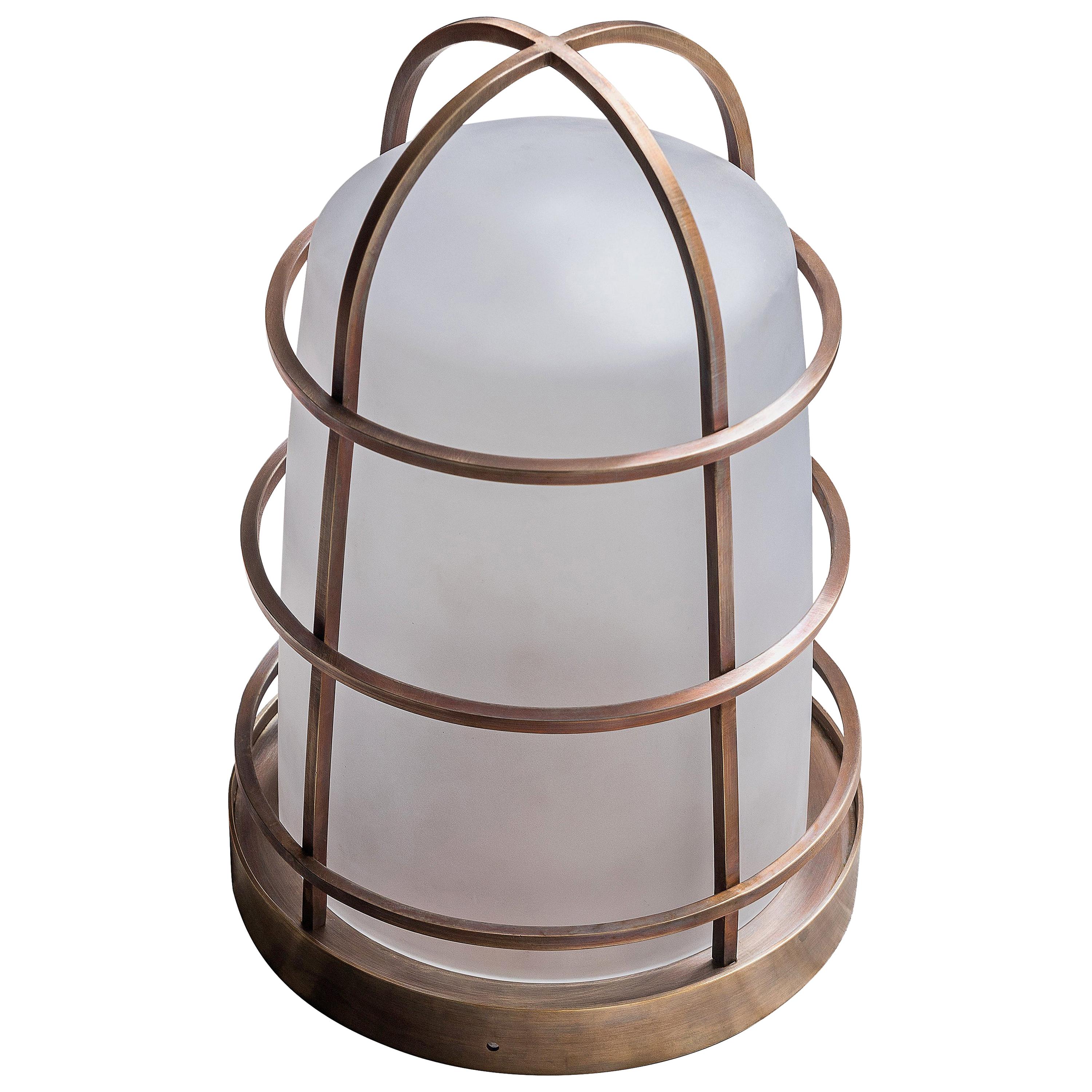 21st Century Purho Design Chiara Lantern Murano Glass and Brass Various Colors
