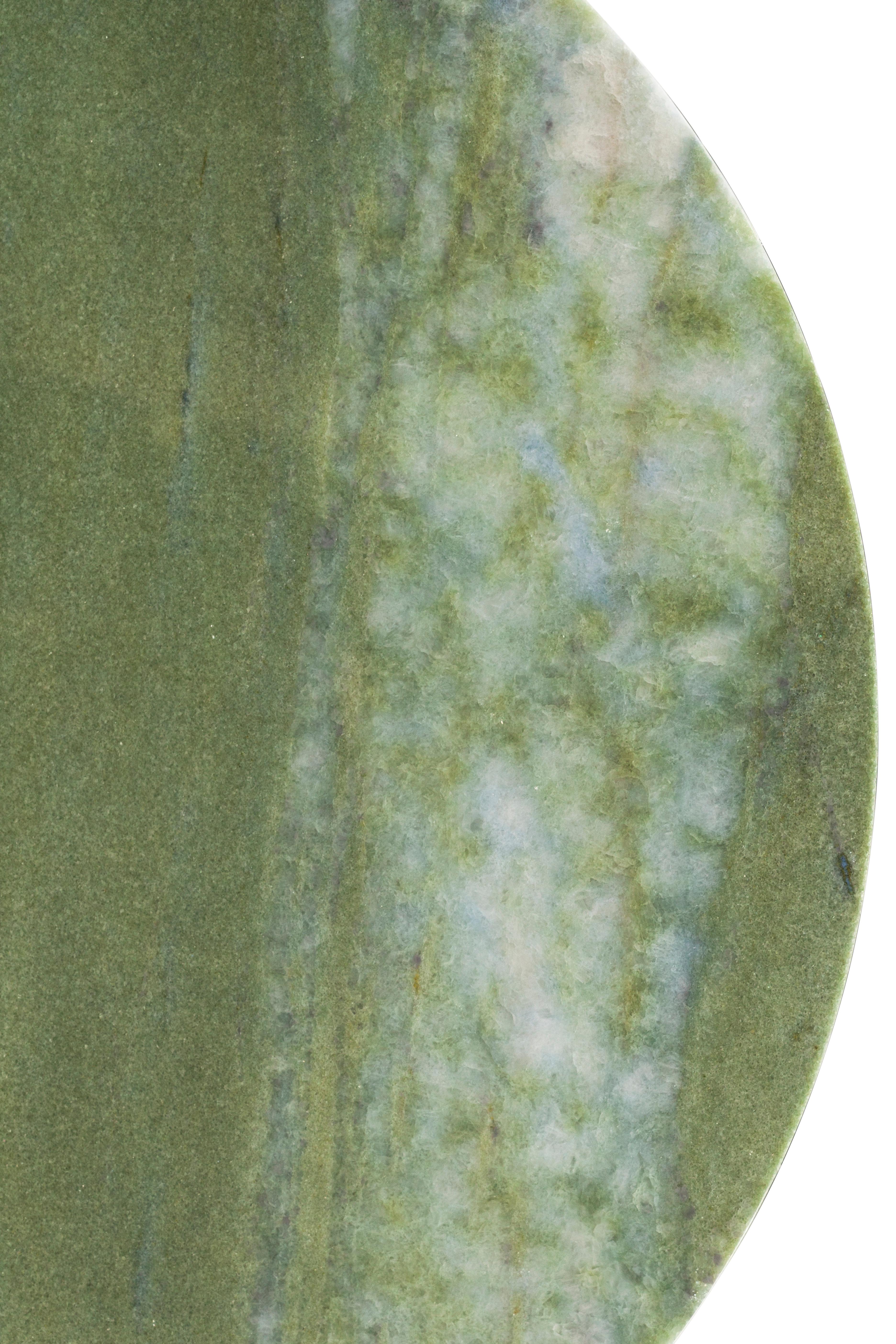 Couchtisch aus Pyrit im Art déco-Stil, Marmor mit Blattgold, handgefertigt Portugal von Greenapple im Angebot 4