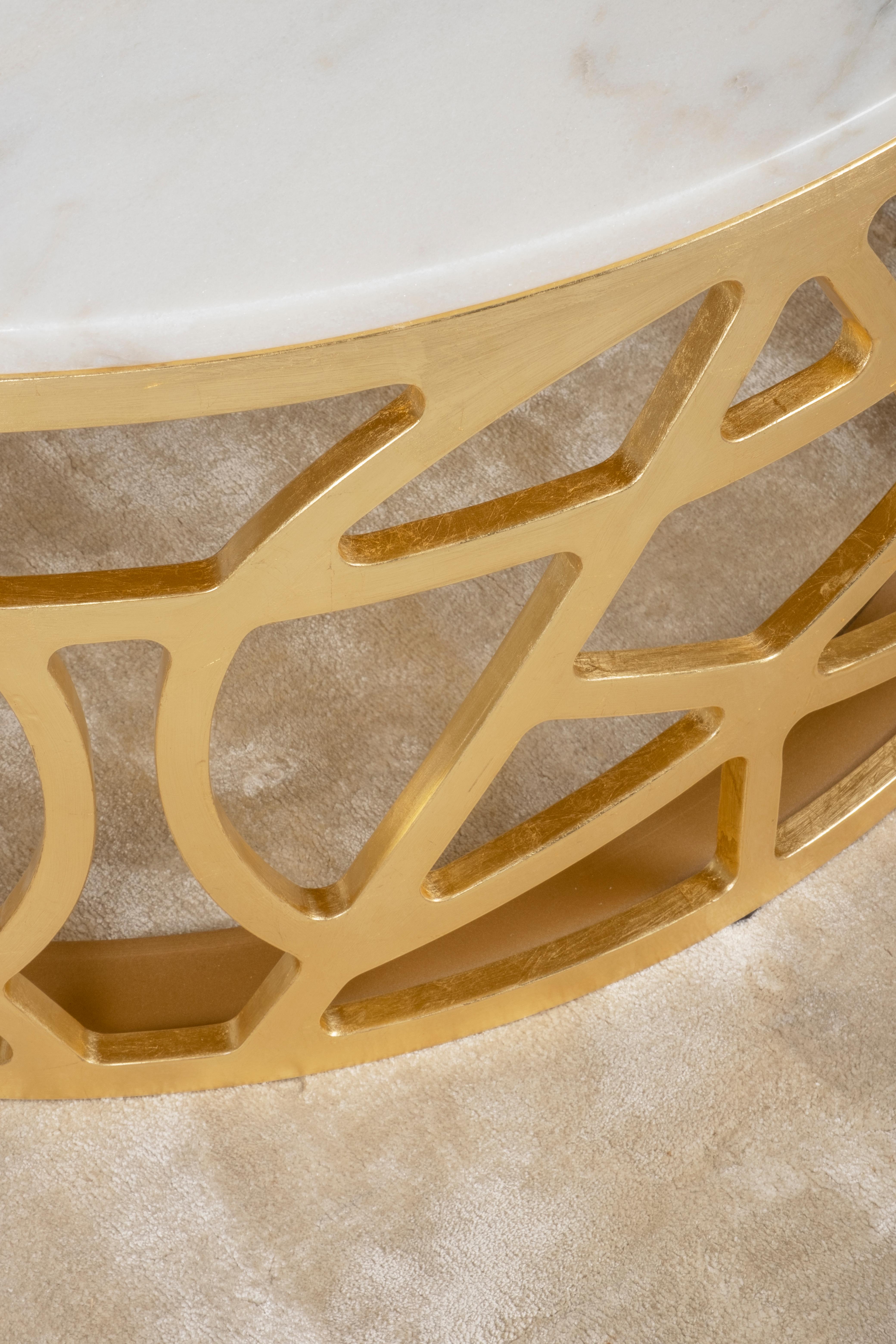 gold art deco coffee table