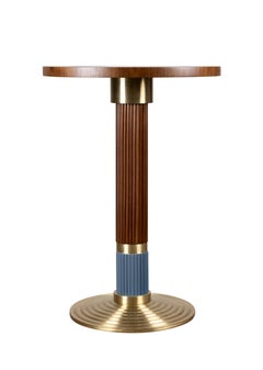 21st Century Queens Bar Table Wood Marble Made in Portugal by Porus Studio