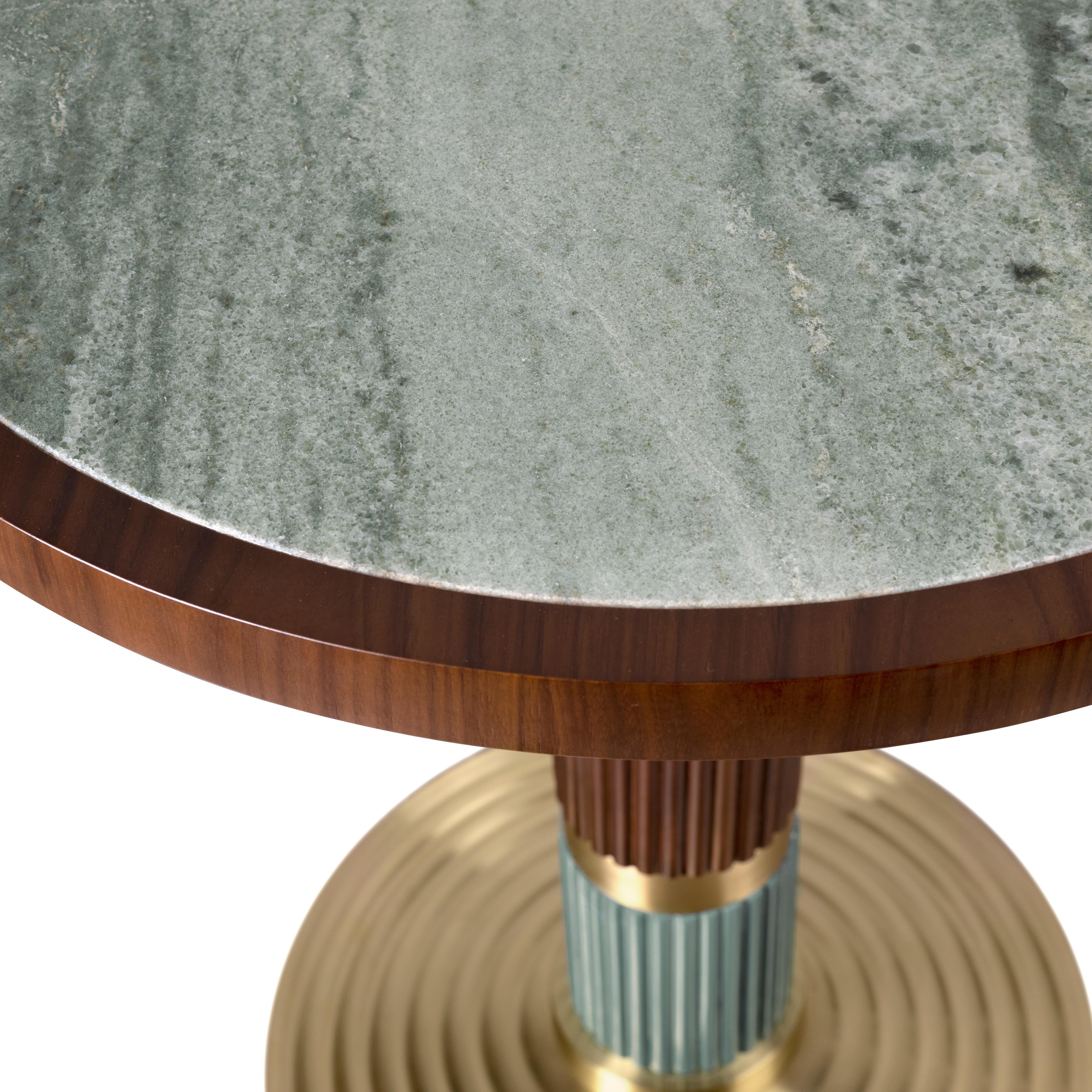 Table de salle à manger Queens du 21e siècle en bois et marbre fabriqué au Portugal par Porus Studio Neuf - En vente à RIO TINTO, PT