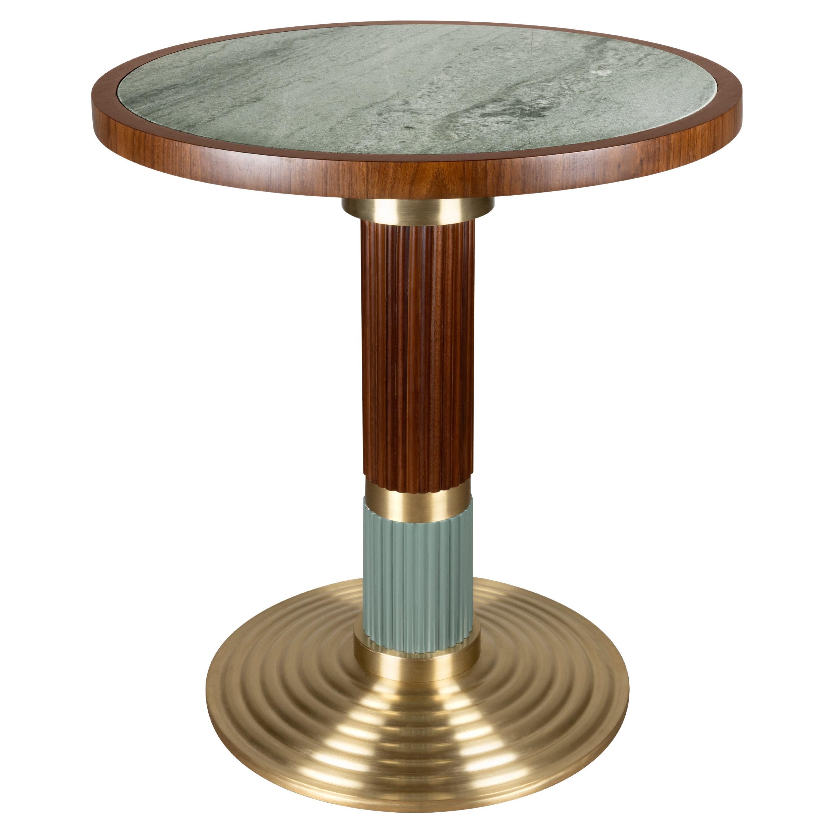 21st Century, Queens Dining Table Wood Marble For Sale
