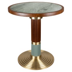 21st Century, Queens Dining Table Wood Marble