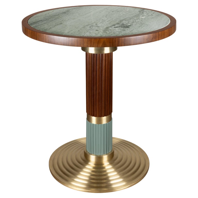 21st Century, Queens Dining Table Wood Marble For Sale at 1stDibs