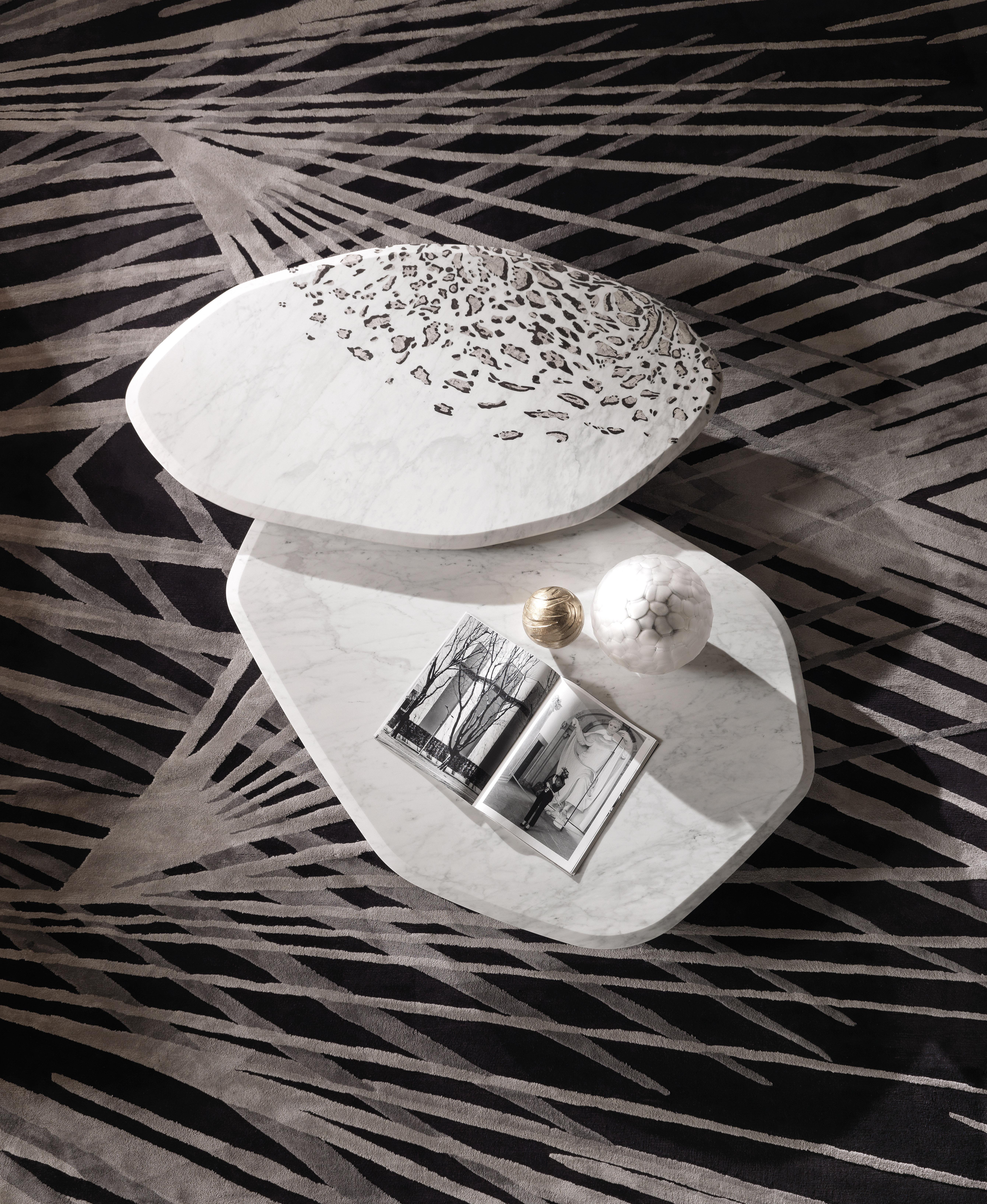 21st Century Ragali Central Table with Marble by Roberto Cavalli Home Interiors For Sale 1