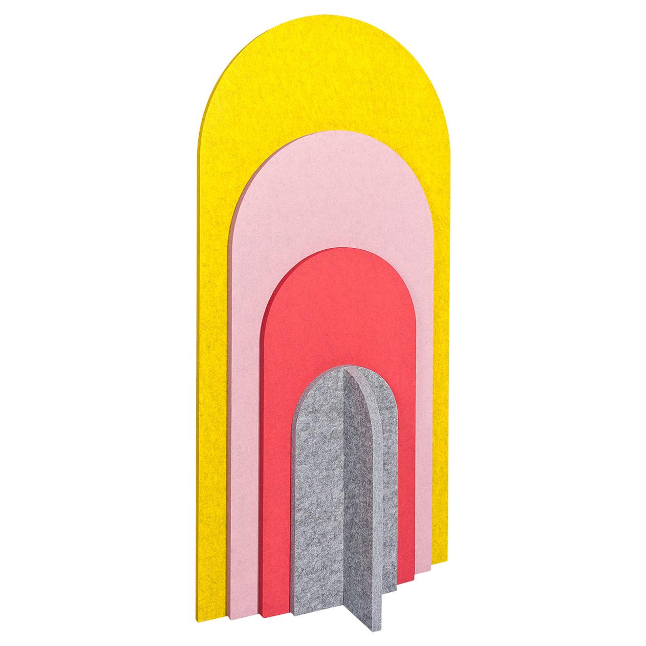 21st Century Rainbow Large Sound Absorbing Room Divider by Marie Aigner For Sale