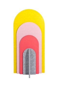 21st Century Rainbow Small Sound Absorbing Room Divider by Marie Aigner