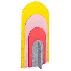 21st Century Rainbow Small Sound Absorbing Room Divider by Marie Aigner