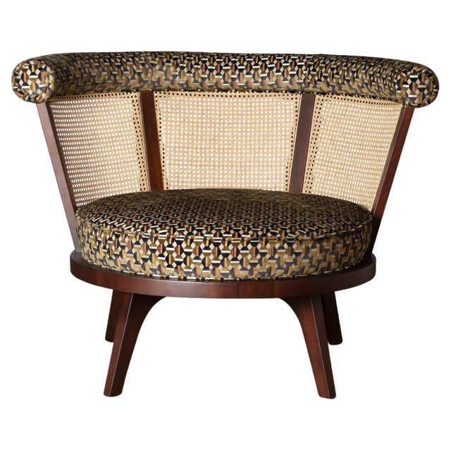 Lanut Rattan 21st Century Walnut Wood Rattan Tom Bar Counter For Sale at 1stDibs ...