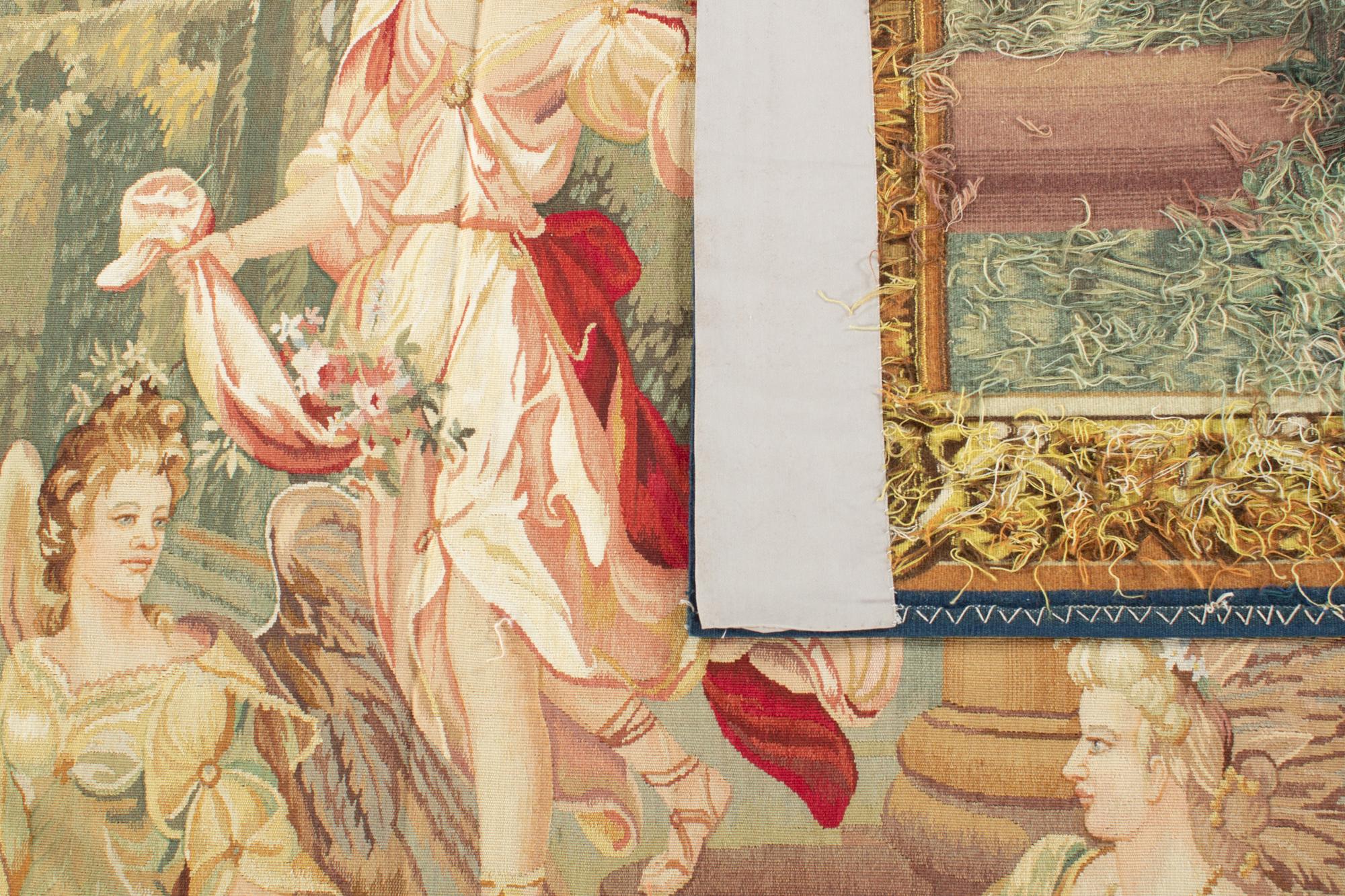 21st Century Recreation of an 18th Century Brussels Tapestry 5'7 x 6'1 In New Condition For Sale In Secaucus, NJ