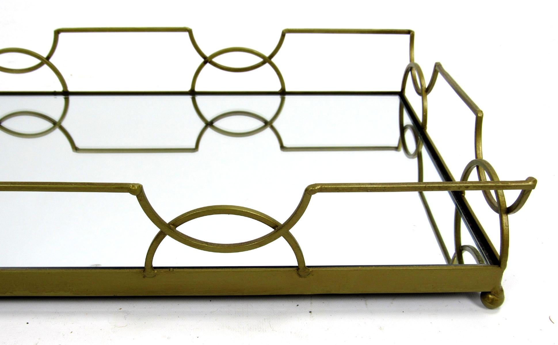 Contemporary 21st Century Rectangular Decorative Serving Tray For Sale