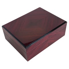 21st Century Red Padauk and Cedar Humidor