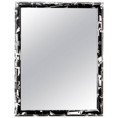 miroir magique noir en résine du 21e siècle