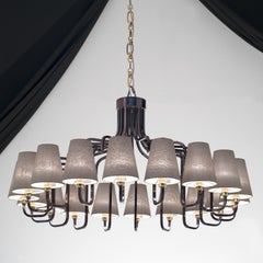 21st Century Ricercata Chandelier with Organza Shades by Patrizia Garganti