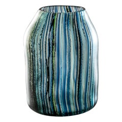 Riflessi-Vase aus mittelgroßem Glas des 21. Jahrhunderts in mehrfarbigem Design von Michela Cattai