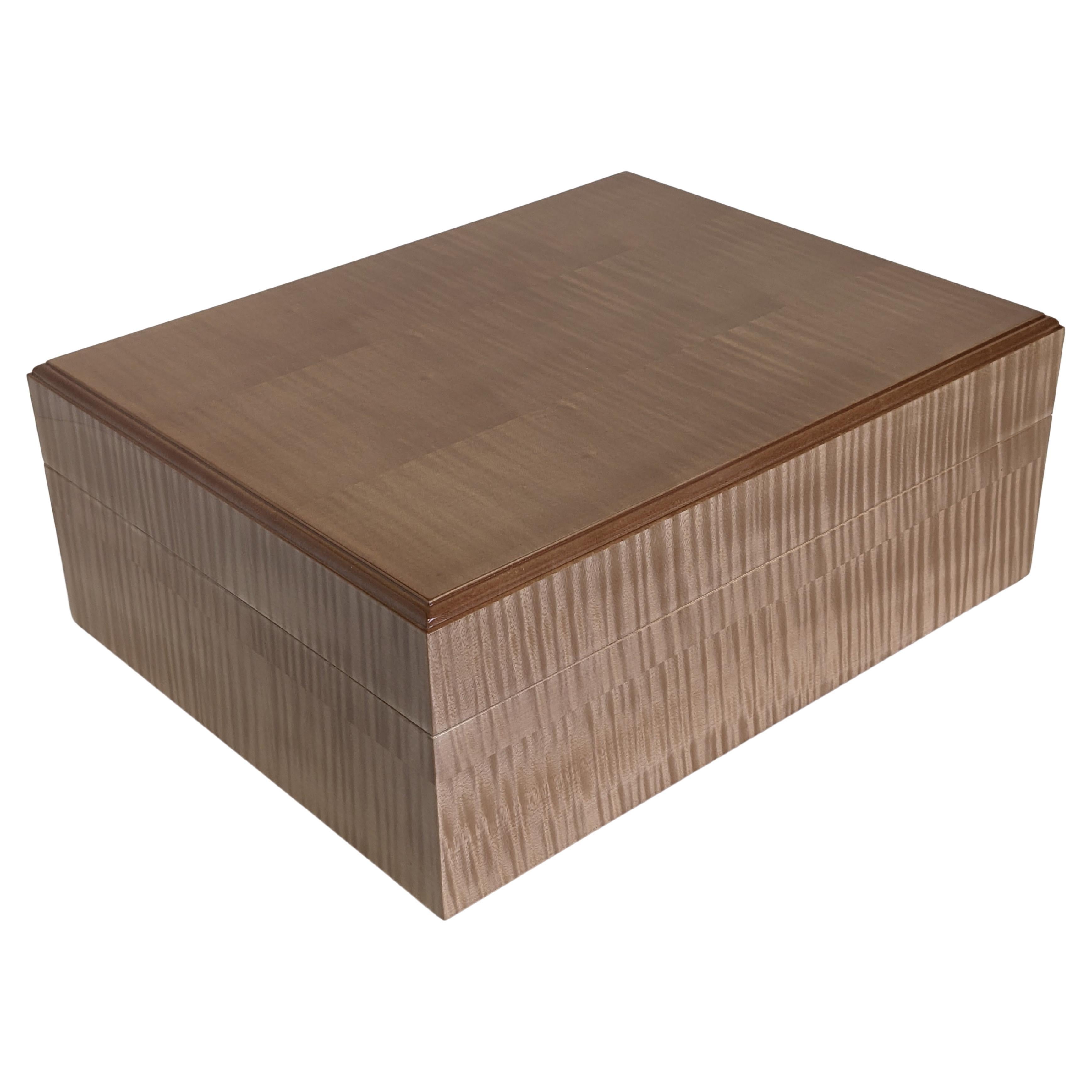 21st Century Ripple sycamore humidor For Sale