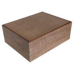 Antique 21st Century Ripple sycamore humidor