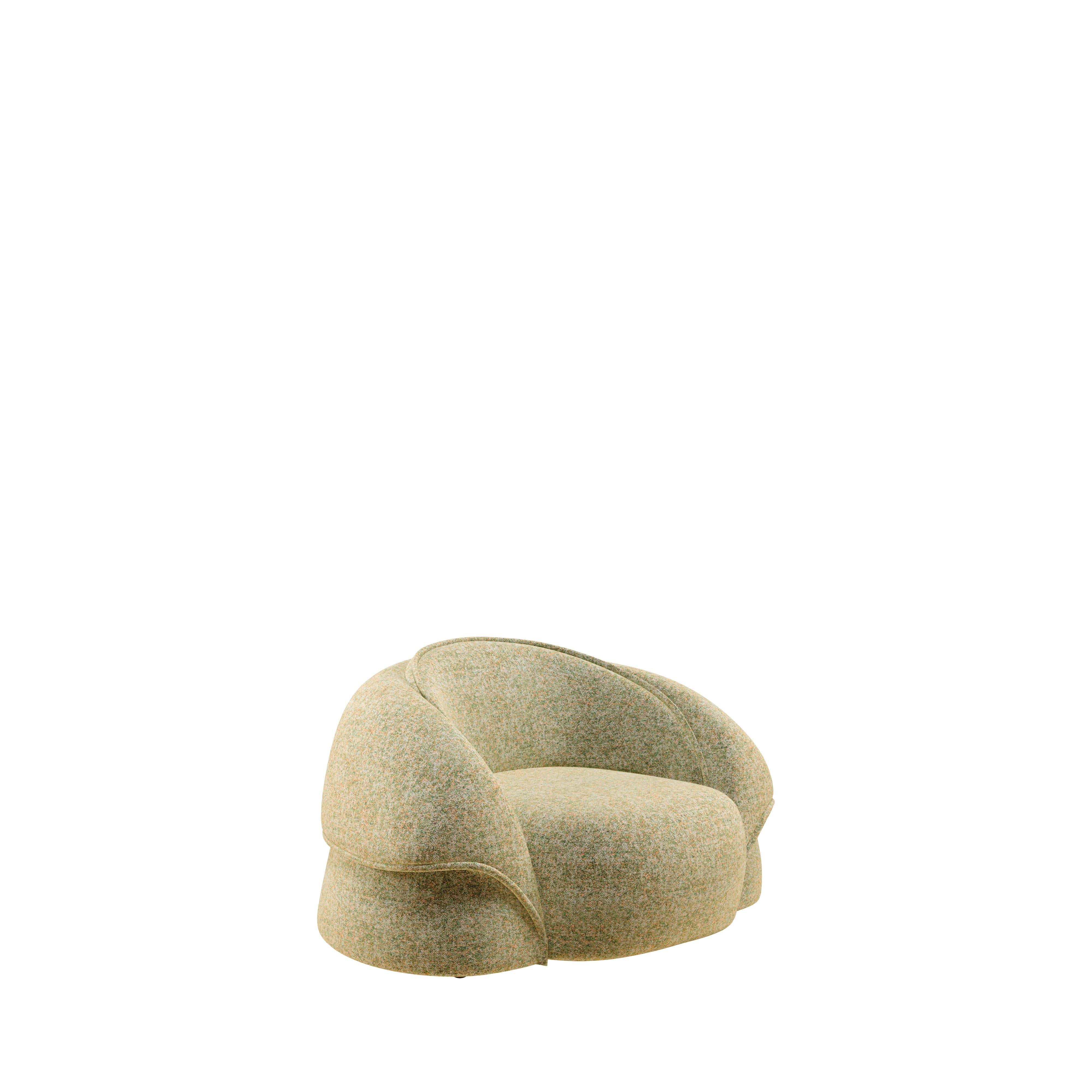 21st Century Romy Sessel Messing Casamance Lierna Stoff im Zustand „Neu“ im Angebot in RIO TINTO, PT