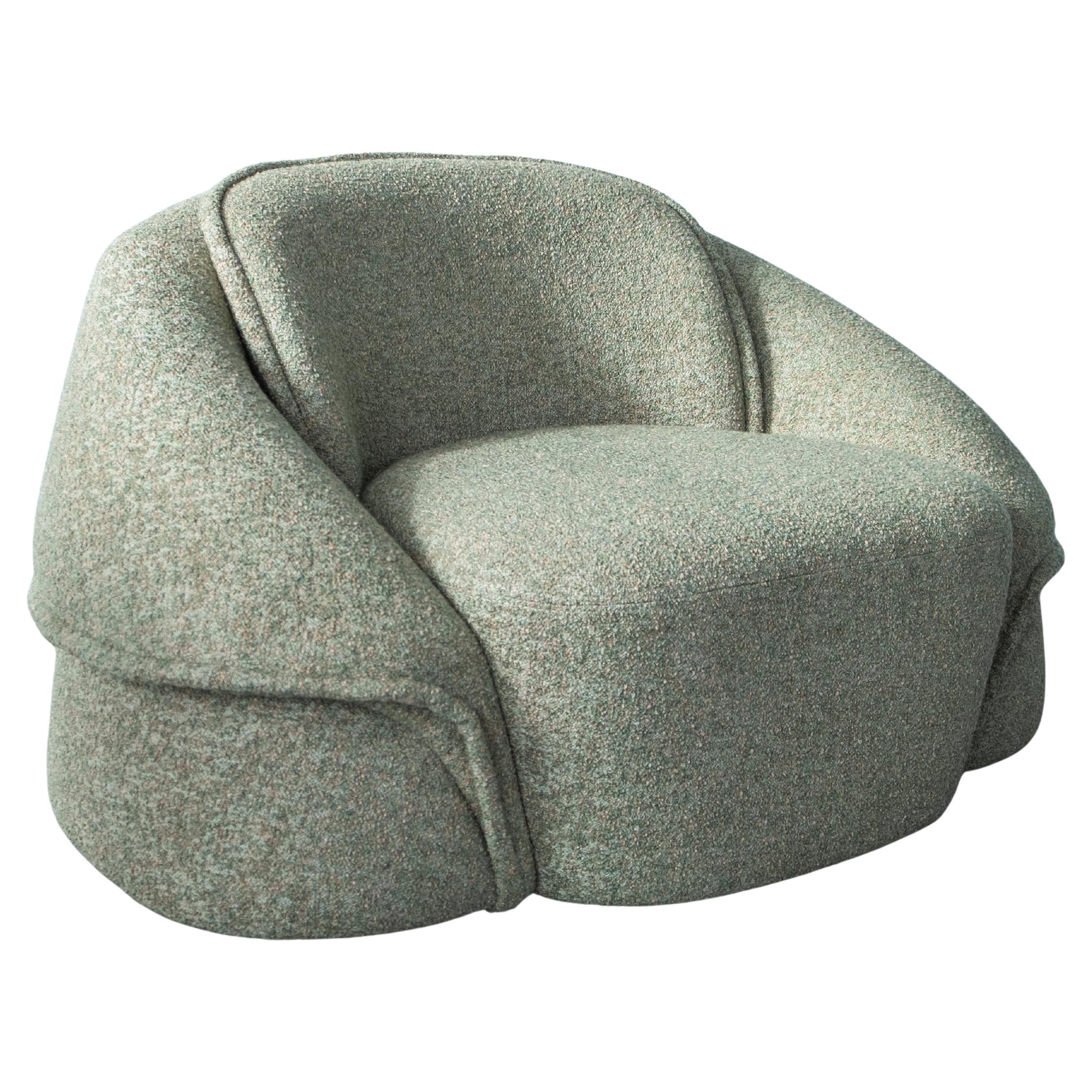 Sillón Romy Siglo XXI Tela Casamance Lierna Latón