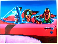 21st Century Ron Burns Limited Edition "Dox Rock" Giclee On Canvas 46/100